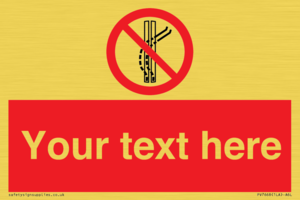 Custom prohibition Do not leave the tow track